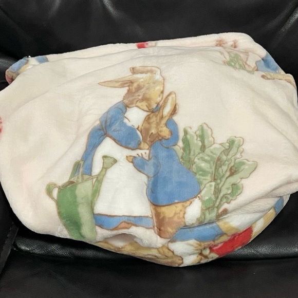Easter Peter Rabbit Plush Throw - Picture 3 of 7